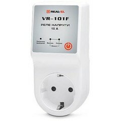Реле напряжения REAL-EL VR-101F white Реле напряжения REAL-EL VR-101F white - Aleco